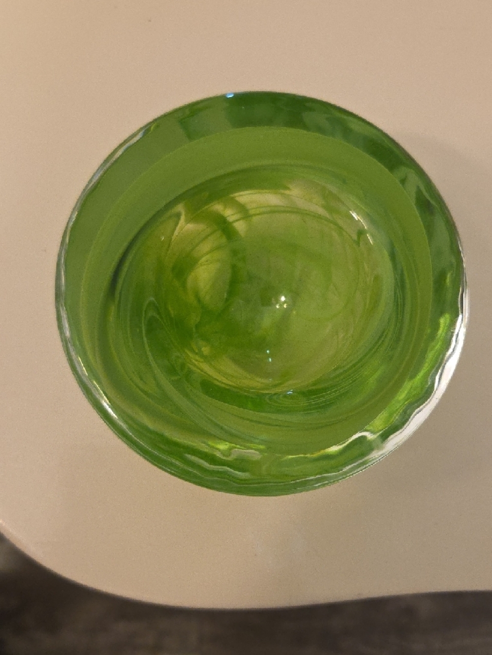 Kosta Boda Atoll Lime Green Glass Art Votive Holder Decorative Home Accent - Picture 3 of 4